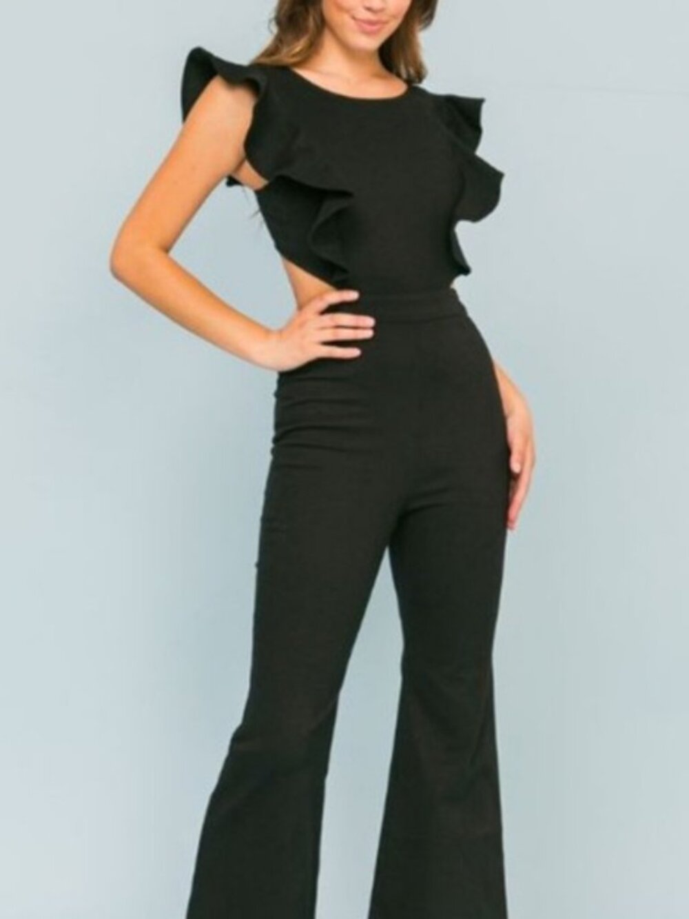 Flying Tomato Black Jumpsuit